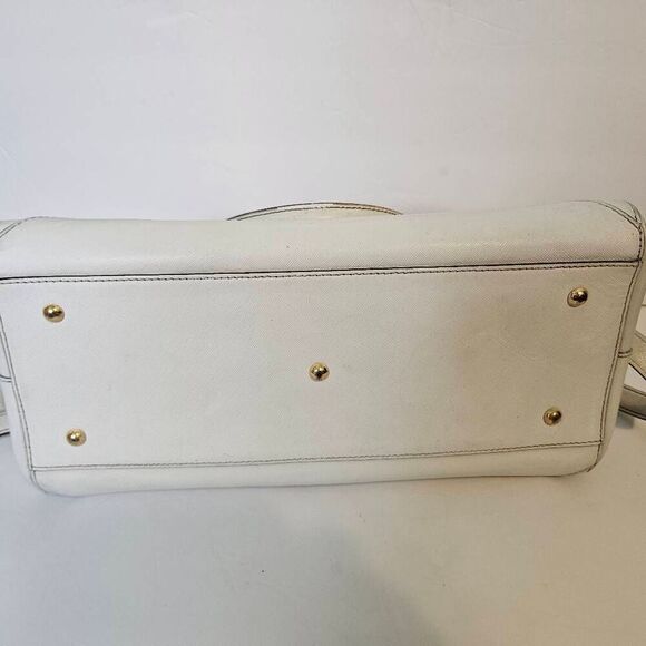 MCM bag, white leather, crossbody/shoulder. - Picture 7 of 10